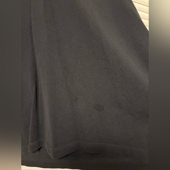 Burberry Navy Polo Shirt with Check Detail - Picture 5 of 5